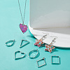 36Pcs 6 Styles Alloy Open Back Bezel Pendants FIND-UN0003-24-2