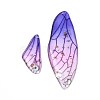 Epoxy Resin Butterfly Wing Pendants RESI-T057-89B-1