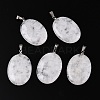 Natural Quartz Crystal Pendants G-T138-207C-1