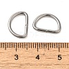 Non-Tarnish 304 Stainless Steel D Rings/Triangle Rings STAS-A093-04P-3