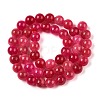 Dyed Natural White Jade Beads Strands G-T138-8mm-210-36-2
