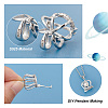 Anti-Tarnish 1Pc 925 Sterling Silver Micro Pave Cubic Zirconia Pendants STER-PH0001-24P-4