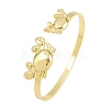 Marine Organism Brass Cuff Bangles for Women BJEW-D368-03C-G-4