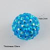 AB Color Disco Pave Ball Resin Rhinestone Beads for Chunky DIY Jewelry Making X-RESI-S256-12mm-SAB17-2