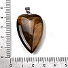 Natural Tiger Eye Pendants G-F820-04P-14-3