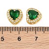 Brass Pave Cubic Zirconia Beads CU-CBA3D67-08G-12-3