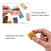 Biyun 60Pcs 10 Colors Microfiber Leather Labels DIY-BY0001-12-4