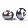 Imitation Pearl Style Resin European Beads RPDL-T003-001-3