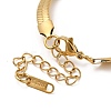 Ion Plating(IP) 304 Stainless Steel Herringbone Chain Bracelet for Men Women BJEW-E058-01D-G-3
