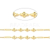 Handmade Brass Flower Link & Paperclip Chains CHC-E023-05G-2