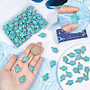 SUNNYCLUE 80Pcs Dyed Synthetic Turquoise Pendants FIND-SC0003-90-3