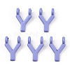 Rack Plating Spray Painted Alloy 2-Loop Link Pendants PALLOY-N176-01Y-1