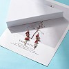 Natural Gemstone Chips Beads Long Chain Dangle Earrings EJEW-JE04892-6