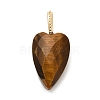 Natural Tiger Eye Pendants G-C290-01E-1