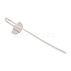 Gingko Iron Stamping Blank Swan Neck Bookmark Findings AJEW-B032-01B-P-2