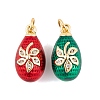 Brass Micro Pave Cubic Zirconia Pendants KK-E112-12G-2