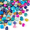 100Pcs 5 Colors Natural Agate Beads G-TA0002-51-2