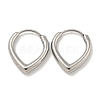 316 Surgical Stainless Steel Hoop Earrings EJEW-D096-18F-AS-1
