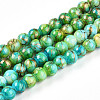 Baking Paint Glass Beads Strands DGLA-N003-4mm-B04-1