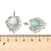 Natural Flower Amazonite Pendants G-L623-04P-08-3