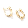 Brass Hoop Earring Findings with Latch Back Closure KK-H754-01G-1