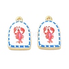 Printed Brass Pendants KK-CBAF9BC-07G-05-1
