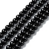 Natural Black Onyx Beads Strands G-Z024-02C-1