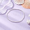 Rond Shell Pearl Beaded Stretch Bracelets for Women BJEW-JB11038-2