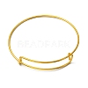 Adjustable Iron Expandable Bangle Making BJEW-YW0001-06G-2