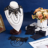 2 Pairs Polyester Lace Gloves AJEW-ME0003-36-4