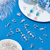 30 Pairs 925 Sterling Silver Clip-on Earring Findings STER-PH0005-01S-4