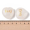 Natural Quartz Crystal Heart Engraving MBTI Figurines Statues for Home Office Desk Decorations G-K353-05A-3