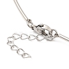 304 Stainless Steel Necklaces STAS-D084-32P-3