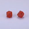 Hexagonal Silicone Focal Beads SI-JX0020A-81-1