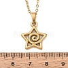 304 Stainless Steel Star Pendant Cable Chain Necklaces for Men Women NJEW-K308-01B-G-5