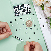 180Pcs 4 Styles 2-Hole Glass Seed Beads SEED-ME0001-09A-3
