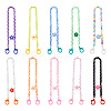 10Pcs 10 Colors Eyeglasses Chains AJEW-BY0001-01-1
