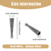 10Pcs Alloy Cord Ends FIND-FH0009-40AS-2