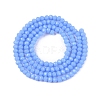 Opaque Solid Color Imitation Jade Glass Beads Strands EGLA-A044-P1mm-D17-2