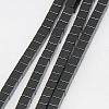 Electroplate Non-magnetic Synthetic Hematite Beads Strands G-J170A-4x4mm-03-1