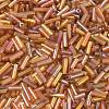AB Color Plated Glass Bugle Beads X-SEED-R012-162C-2