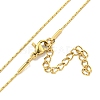 Ion Plating(IP) 304 Stainless Steel Boston Link Chain Necklaces X-NJEW-R266-06G-2