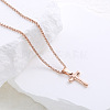 Stainless Steel Letter Pendant Necklaces for Women Men GR8130-20-1