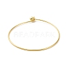 Screw End Ball 304 Stainless Steel Wire Bangle BJEW-F435-01G-8