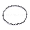 304 Stainless Steel Cable Chain Necklaces NJEW-H493-18AS-1