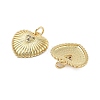 Brass Micro Pave Cubic Zirconia Pendants KK-Q006-19G-1