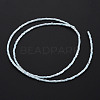 Glass Silk Stain Style Beads Strands GLAA-N047-001A-01-3