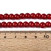Opaque Solid Color Glass Beads Strands GLAA-T032-P6mm-20-2