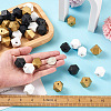 60Pcs 3 Colors Spray Painted Natural Wooden Beads WOOD-TA0001-61-8