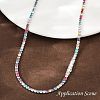 925 Sterling Silver Colorful Cubic Zirconia Chains STER-C016-02B-P01-4